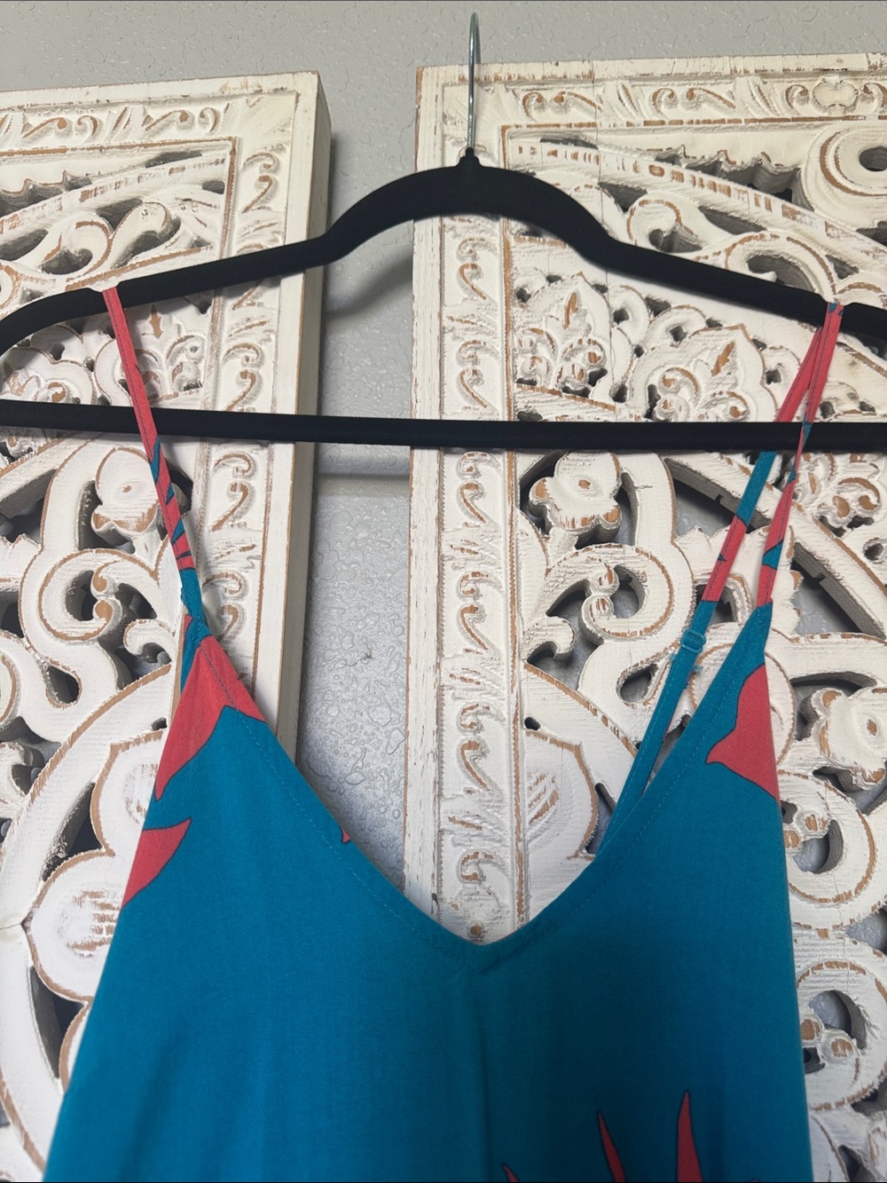 Old Navy Teal and Coral Striped Top - Picture 4 of 14